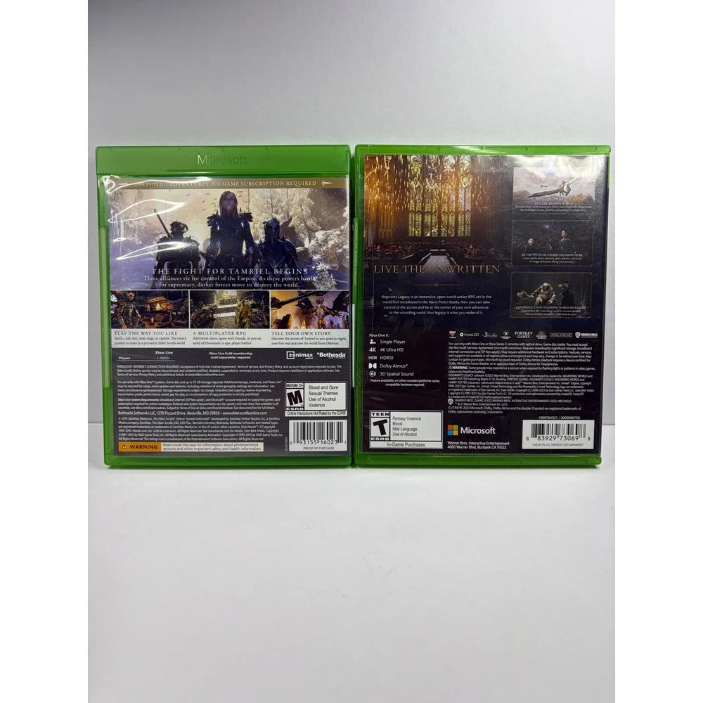 Xbox One Game Bundle Hogwarts Legacy & Elder Scrolls Online Tamriel Unlimited